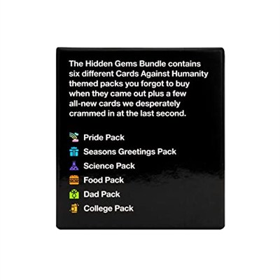 Cards Against Humanity HGB Kart Oyunları, Siyah, 0