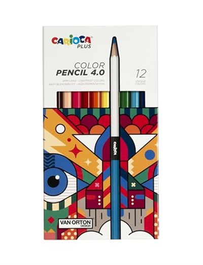 Carioca Plus 4.0 Kuru Boya Kalemi 12Li - Seçenekler: 12 renkli kalem, 18 renkli kalem, 24 renkli kalem