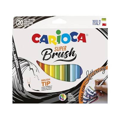 Carioca Super Brush Keçeli Boya Kalemi 20Li