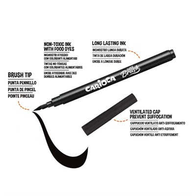Carioca Super Brush Keçeli Boya Kalemi 20Li