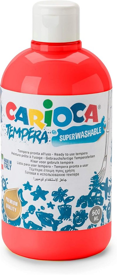Carioca Tempera Suluboya Süper Yıkanabilir Pembe 500 ml - Seçenekler: 250 ml, 500 ml, 1000 ml