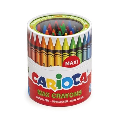 Carioca Wax Maxı Yıkanabilir Pastel Boya Kalemi 50Li