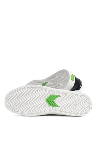 Cariuma Vallely Leather Accents Beyaz - Siyah Deri Sneaker Ayakkabı, 421401W74M