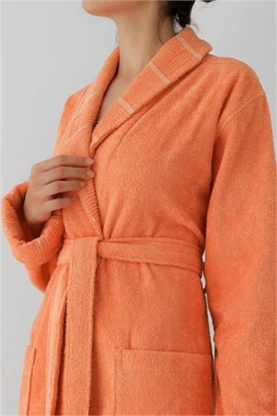 Carmine Robe Desert - Ekstra Yumusak, Modern ve Ozel Tasarim%100 Pamuk unisex SALYAKA Bornoz
