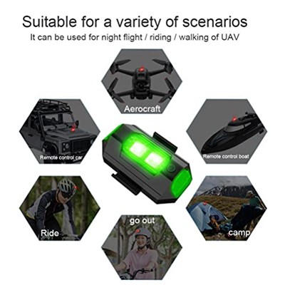 Çarpışma önleyici aydınlatma, dron, flaş, gece uçuşu, uçuş, uçuş, uçuş, uçuş, uçuş, uçuş, çok amaçlı, RC araba motosiklet el feneri, dış mekan bisiklet sporu, uyarı lambası, 7 renk