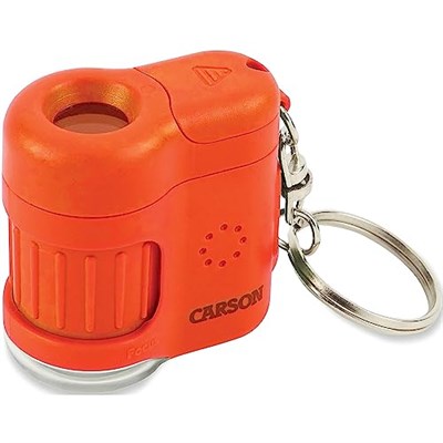 Carson MM-280O MicroMini™ Cep Mikroskobu Anahtarlık, Turuncu