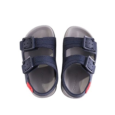 Cartago Üniseks Çocuk Milao Slide Baby, 22213 Gri/Mavi/Kırmızı Düz Sandalet
