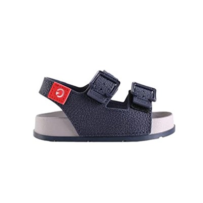 Cartago Üniseks Çocuk Milao Slide Baby, 22213 Gri/Mavi/Kırmızı Düz Sandalet