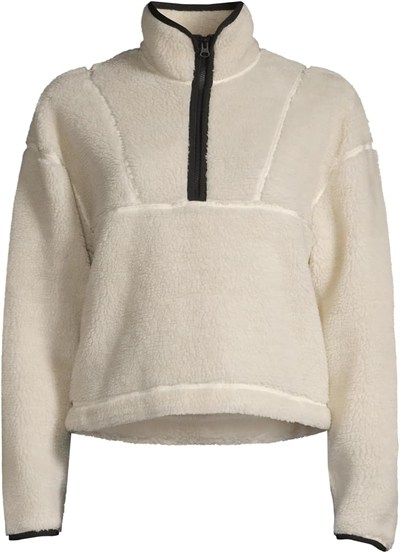 Casall Balıkçı Yaka Zip Ceket, L, 5002972597, Beyaz, Kadın