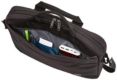 Case Logic Advantage Attaché dizüstü bilgisayar çantası, tablet ve küçük cihazlar için ön bölme, siyah