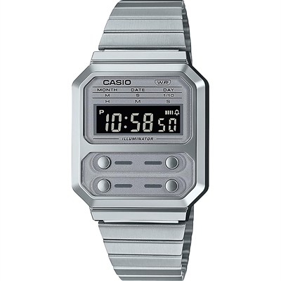 Casio A100WE-7BDF Kol Saati, Gri, Standart
