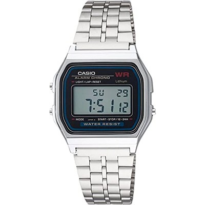Casio A159WA-N1DF Retro Unisex Kol Saati, Gri, Standart