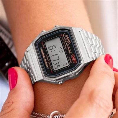 Casio A159WA-N1DF Retro Unisex Kol Saati, Gri, Standart