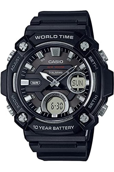 Casio AEQ-120W-1AVDF Kol Saati, Siyah, Standart