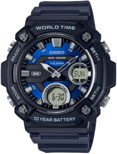 Casio AEQ-120W-2AVDF Kol Saati, Siyah, Standart