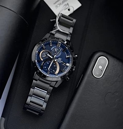 Casio EFR-571DC-2AVUDF Standart Erkek Kol Saati, Siyah, Standart