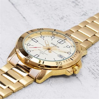 Casio Erkek MTP-VD01G-9EVUDF Standart Kol Saati, Altın Sarısı, Standart
