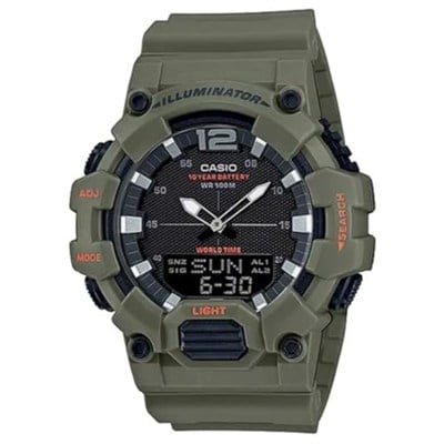 Casio Erkek yetişkin HDC-700-3A2VDF Kol Saati Yeşil Standart