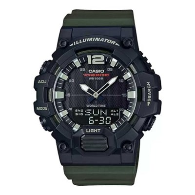 Casio Erkek yetişkin HDC-700-3AVDF Kol Saati Yeşil Standart