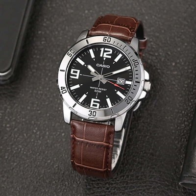 Casio Erkek yetişkin MTP-VD01L-1BVUDF Kol Saati Kahve Standart