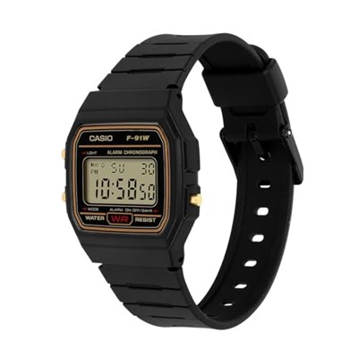 Casio F-91WG-9QDF Standart Erkek Kol Saati, Siyah
