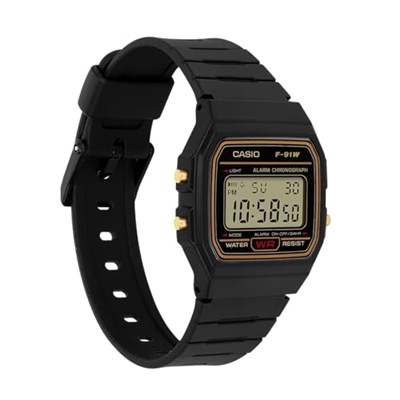 Casio F-91WG-9QDF Standart Erkek Kol Saati, Siyah