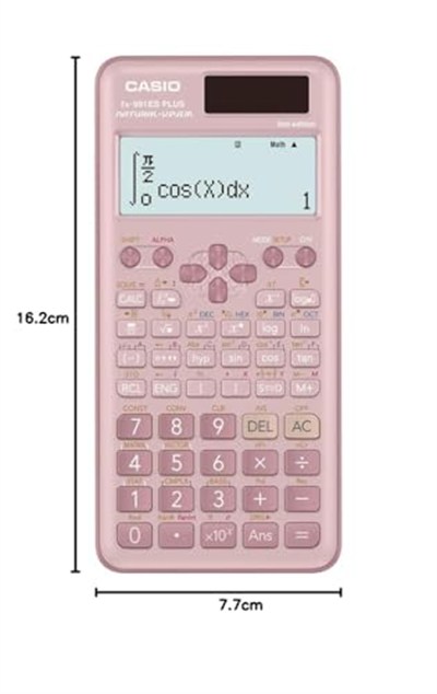 Casio FX-991ES Plus Pembe 2. Versiyon Bilimsel Fonksiyonlu Hesap Makinesi