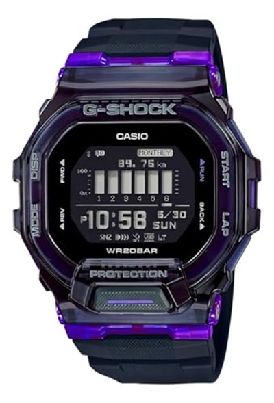 Casio GBD-200SM-1A6DR Kol Saati, Siyah-Mor, Standart