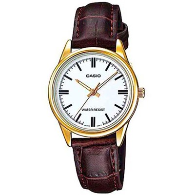 Casio Kadın LTP-V005GL-7AUDF Standart Kol Saati, Kahve, Standart
