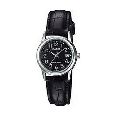 Casio LTP-V002L-1BUDF Standart Kadın Kol Saati, Siyah, Standart