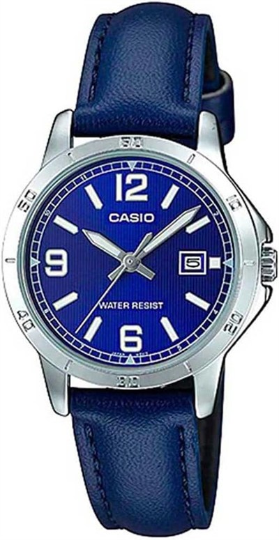 Casio LTP-V004L-2BUDF Standart Kadın Kol Saati, Lacivert, Standart