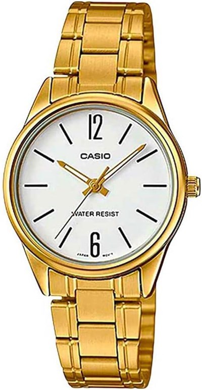 Casio LTP-V005G-7BUDF Standart Kadın Kol Saati, Altın Sarısı, Standart