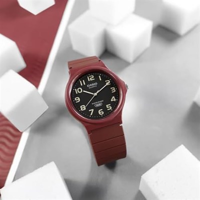 Casio MQ-24UC-4BDF Kol Saati, Bordo, Standart