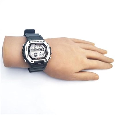 Casio MWD-110H-3AVDF Kol Saati, Gri-Yeşil, Standart