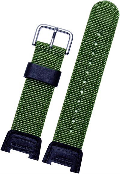 Casio Sgw100 Saat Uyumlu Haki Renk Kumaş Tekstil Saat Kordonu Kayışı SGW100