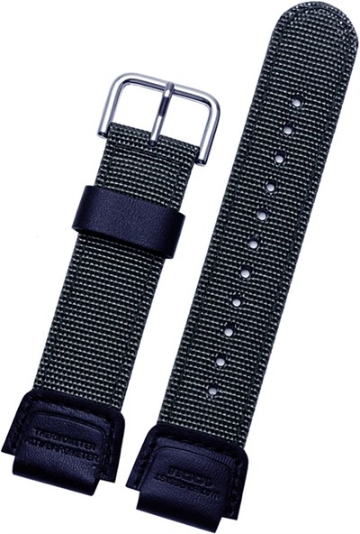 Casio Sgw300 / Casio Ae1000 Saat Uyumlu Haki Renk Kumaş Tekstil Saat Kordonu Kayışı SGW300