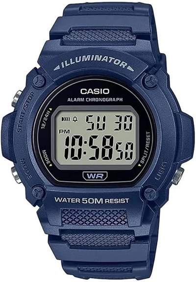 Casio W-219H-2AVDF Kol Saati, Lacivert, Standart