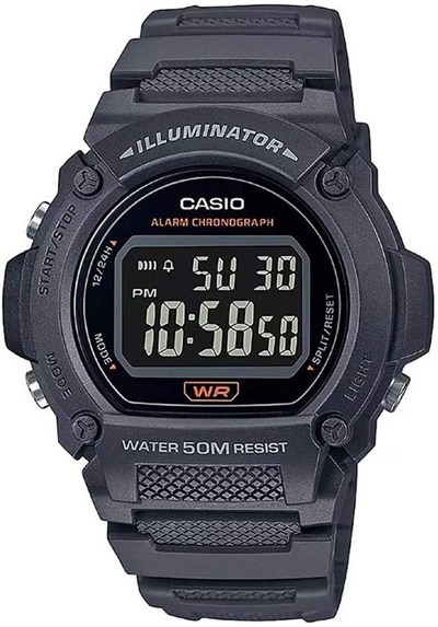 Casio W-219H-8BVDF Kol Saati, Siyah, Standart