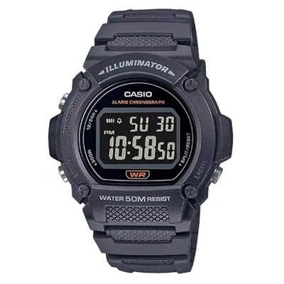 Casio W-219H-8BVDF Kol Saati, Siyah, Standart