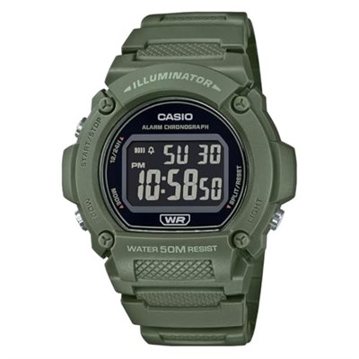 Casio W-219HC-3BVDF Kol Saati, Yeşil, Standart