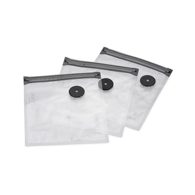 CASO Vacu Fermuarlı Torbalar 20 x 23 cm, 20 Torba, SousVide Uygun, BPA İçermez, 150 µm Çok Güçlü, Yırtılmaya Dayanıklı, Tekrar Kullanılabilir, Fermuarlı Caso (El) Vakuml - Seçenekler: 20x23cm, 26x23cm