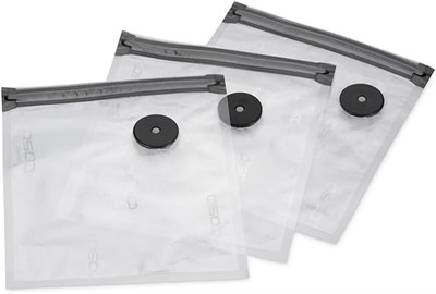 CASO Vacu Fermuarlı Torbalar 20 x 23 cm, 20 Torba, SousVide Uygun, BPA İçermez, 150 µm Çok Güçlü, Yırtılmaya Dayanıklı, Tekrar Kullanılabilir, Fermuarlı Caso (El) Vakuml - Seçenekler: 20x23cm, 26x23cm