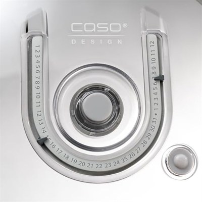 CASO VacuBoxx R-Set – 4 – borosilikat camdan son derece sağlam yuvarlak vakum kabı, BPA içermez, ısıya dayanıklı, bulaşık makinesinde yıkanabilir, dondurucuya uygun, tatsız, tam tarih ayarı