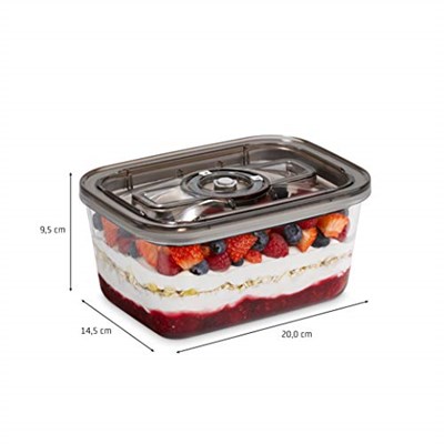Caso VacuBoxx Vakumlu Saklama Kabı Seti - Seçenekler: vakum kabı seti, Vakum kabı (2 x 500 ml)...