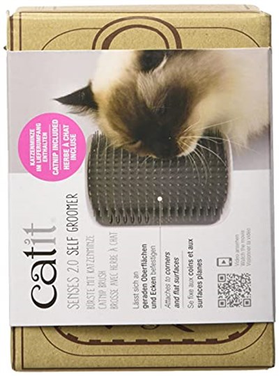 Catit 2.0 Kişisel Bakım Seti, kediler için masaj köşesi, gri, 1 adet (tekli paket)