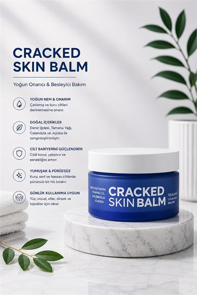 Çatlak Deri Balsamı, Sea Buckthorn, Tamanu Oil, Calendula ve Jojoba ile, Nemlendirici, 50 ml