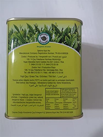 Çaykur Burcum Yeşil Çay Bergamot Aromalı 100g