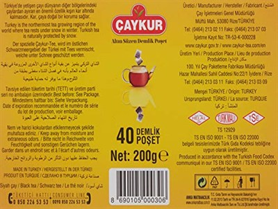 Caykur Çaykur Demlik Poşet Çayı 200 gr