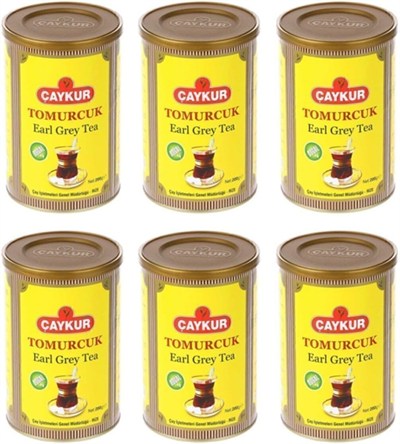 Çaykur Earl Grey Tea Tomurcuk Dökme Çay Teneke 6 X 200 G