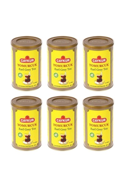 Çaykur Earl Grey Tea Tomurcuk Dökme Çay Teneke 6 X 200 G